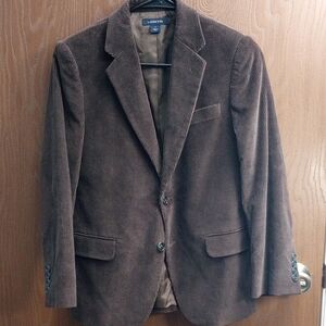 Lands' End Brown Corduroy Blazer Size 12